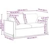Sofa Sofos komplektas 2 pcs Tamsiai žalia 158 x 78 x 80 cm Aksomas