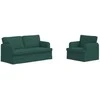 Sofa Sofos komplektas 2 pcs Tamsiai žalia 162 x 80 x 85 cm audinys