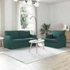 Sofa Sofos komplektas 2 pcs Tamsiai žalia 162 x 80 x 85 cm audinys