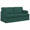 Sofa Sofos komplektas 2 pcs Tamsiai žalia 162 x 80 x 85 cm audinys