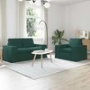 Sofa Sofos komplektas 2 pcs Tamsiai žalia 162 x 80 x 82 cm audinys