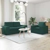 Sofa Sofos komplektas 2 pcs Tamsiai žalia 182 x 80 x 82 cm audinys