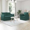 Sofa Sofos komplektas 2 pcs Tamsiai žalia 136 x 82 x 85 cm Audinys