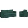 Sofa Sofos komplektas 2 pcs Tamsiai žalia 196 x 82 x 85 cm Audinys