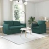 Sofa Sofos komplektas 2 pcs Tamsiai žalia 156 x 82 x 85 cm Audinys