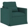 Sofa Sofos komplektas 2 pcs Tamsiai žalia 198 x 78 x 80 cm audinys