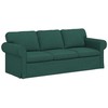 Sofa Sofos komplektas 2 pcs Tamsiai žalia 215 x 82 x 80 cm audinys