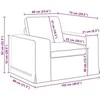 Sofa 2 pcs Taupe Metalas