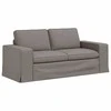 Sofa 2 pcs Taupe Metalas