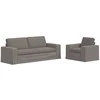 Sofa 2 pcs Taupe Metalas