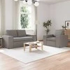 Sofa 2 pcs Taupe Metalas