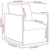 Sofa 2 pcs Taupe Metalas