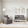 Sofa 2 pcs Taupe Metalas