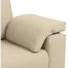 Sofa 3 pcs Kreminė 219 x 80 x 82 cm Lino mišinio audinys