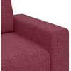 Sofa 3 dalių sofos komplektas su pagalvėlėmis, vyno raudonumo audinys