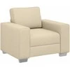 Sofa 3 pcs Kreminė 219 x 80 x 82 cm Lino mišinio audinys