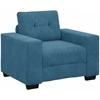 Sofa Sofos komplektas 3 vnt. Mėlyna Aksomas