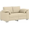 Sofa 3 pcs Kreminė 219 x 80 x 82 cm Lino mišinio audinys