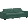 Sofa Sofos komplektas 3 vnt. Tamsiai žalia Aksomas