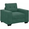Sofa Sofos komplektas 3 vnt. Tamsiai žalia Aksomas
