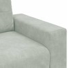 Sofa Sofos komplektas 3 pcs Šviesiai pilka 221 x 80 x 80 cm Aksomas