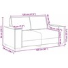 Sofa 3 pcs Vyno raudona 220 x 80 x 84 cm Lino mišinio audinys