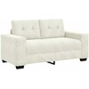 Sofa Sofos komplektas 3 pcs Kreminė 221 x 80 x 80 cm Aksomas