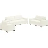 Sofa Sofos komplektas 3 vnt. Kreminė Aksomas