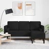 Sofa Sofos komplektas su pagalve Juoda Poliesteris