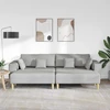 Sofa 3 vnt. Debesų pilka audinys