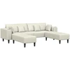 Sofa 3 vnt. Kreminė Aksomas