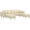 Sofa 3 vnt. Kreminė audinys