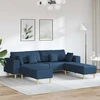 Sofa 3 vnt. Mėlyna audinys