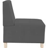Modulinis sofa vienetas be rankų 3 pcs Tamsiai pilka