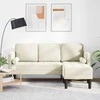 Sofa Sofos komplektas su pagalve Kreminė Poliesteris
