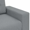Sofa Dviejų dalių sofos komplektas su pagalvėlėmis, šviesiai pilkas audinys