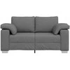Dvivietė sofa Tamsiai pilka 160 cm audinys