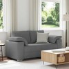 Dvivietė sofa Tamsiai pilka 160 cm audinys