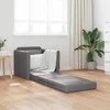 Sofa lova 60cm Pilka Dirbtinė Oda