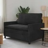 Sofa Juoda 126 x 81 x 87,5 cm Aksomas