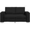 Dvivietė sofa Juodas 160 cm Dirbtinė oda