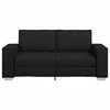 Dvivietė sofa Juodas 180 cm Dirbtinė oda