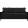 Sofa Juoda 196 x 81 x 87,5 cm Aksomas