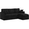 Sofa Juoda 198 x 134 x 80 cm Aksomas