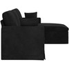 Sofa Juoda 228 x 134 x 80 cm Aksomas
