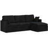 Sofa Juoda 228 x 134 x 80 cm Aksomas