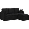 Sofa Juoda 178 x 134 x 80 cm Aksomas