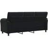 Sofa Juoda 214 x 85 x 93 cm Aksomas