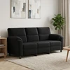 Sofa Juoda 214 x 85 x 93 cm Aksomas