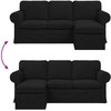 Sofa Juoda 215 x 138 x 80 cm Metalas